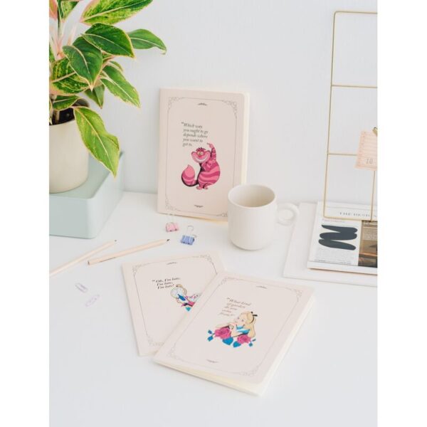 Disney Alice in Wonderland pack 3 A5 notebooks - Afbeelding 3