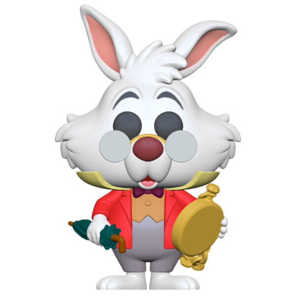 POP figure Disney Alice in Wonderland 70th White Rabbit with Watch - Afbeelding 2